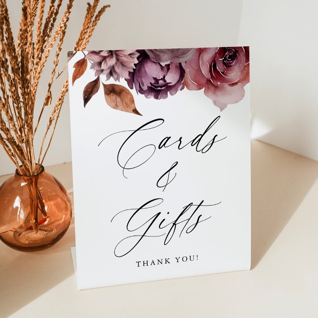 Expositor En L Regalos y tarjetas de bodas florales rusticas de o (Subido por el creador)