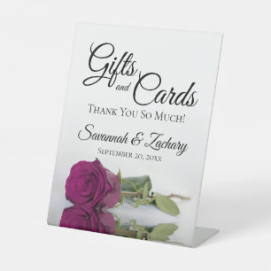 Expositor En L Regalos y Tarjetas Elegantes Cassis Rosa Púrpura G