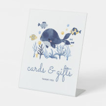 Regalos y Tarjetas para Baby Shower de Ballena Baj