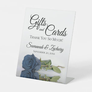 Expositor En L Regalos y Tarjetas Rosa de acero turbio azul Graci
