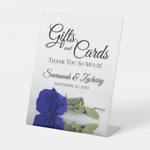 Expositor En L Regalos y tarjetas Royal Blue o Cobalt Rosa Gracia