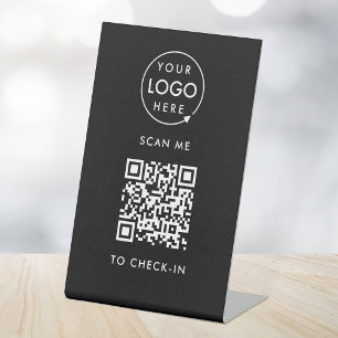 Expositor En L Registro de código QR   Imposibilidad de contacto 
