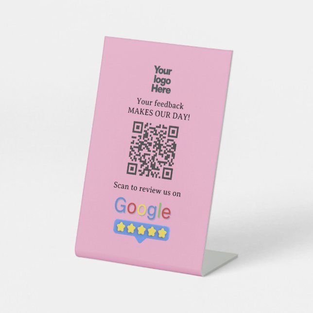 Expositor En L Reseñas de Google | Código QR de enlace de reseña  (Anverso)