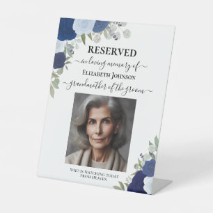 Expositor En L Reservado en Memoria Amorosa Rosas Azules Boda