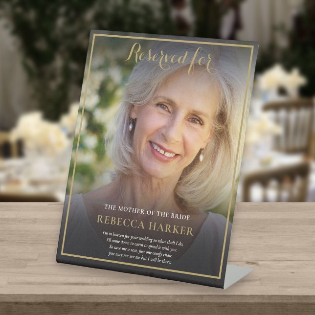 Expositor En L Reservado Guardar Un Asiento Madre De La Novia Fot (Subido por el creador)