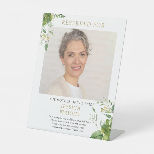 Expositor En L Reservado Guardar Un Boda De Fotografía De Asiento (Anverso)