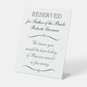 Expositor En L Reservado Para El Padre Del Boda Memorial De La No