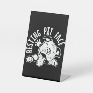 Expositor En L Resting Pit Face Funny Dog Pitbull Meme Clothing