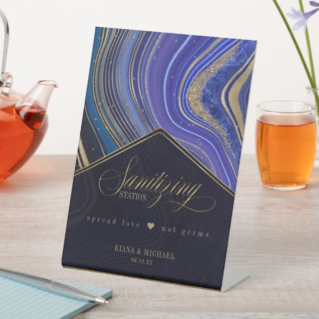 Expositor En L Resumen Agate Sanitizing Station Midnight ID827 (In Situ)