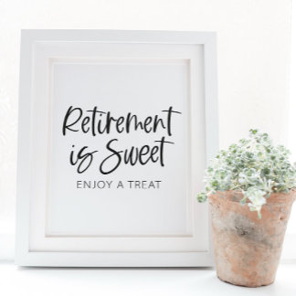 Expositor En L Retirement is Sweet, Enjoy a Treat - Retirement Pa