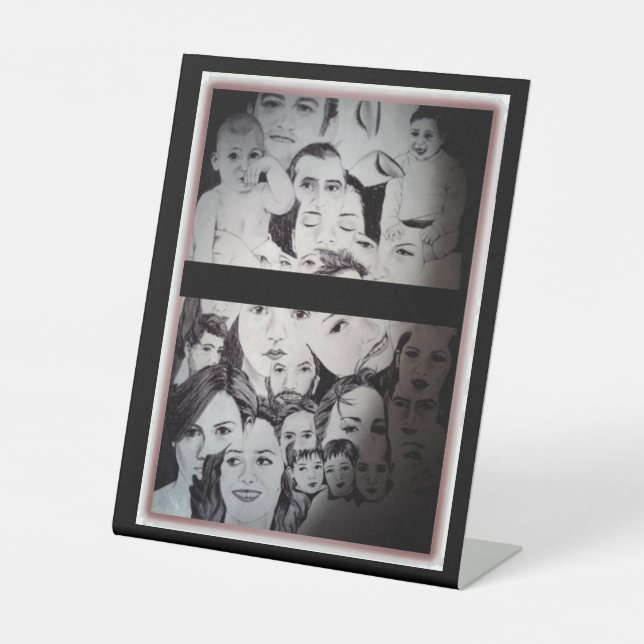 Expositor En L Retrato de diferentes celebridades (Anverso)