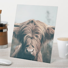 Expositor En L Retrato de vaca Highland