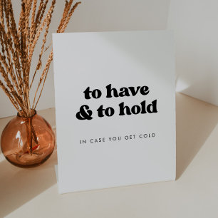 Expositor En L Retro elegante para tener y sostener una manta Bod