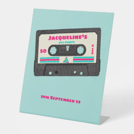 Expositor En L Retro Ochties Music Mix Tape 50th Birthday Party