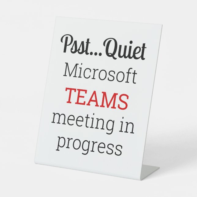 Expositor En L Reunión de equipo en curso (Anverso)