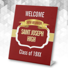 Expositor En L Reunión de exalumnos de clase marón personalizada 