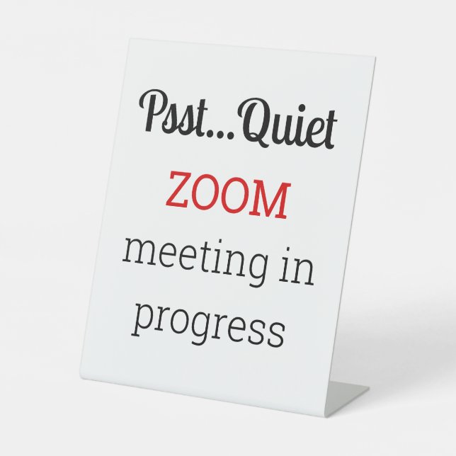 Expositor En L Reunión de Zoom en curso (Anverso)