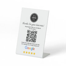 Revisiones de Google con el código QR de enlace