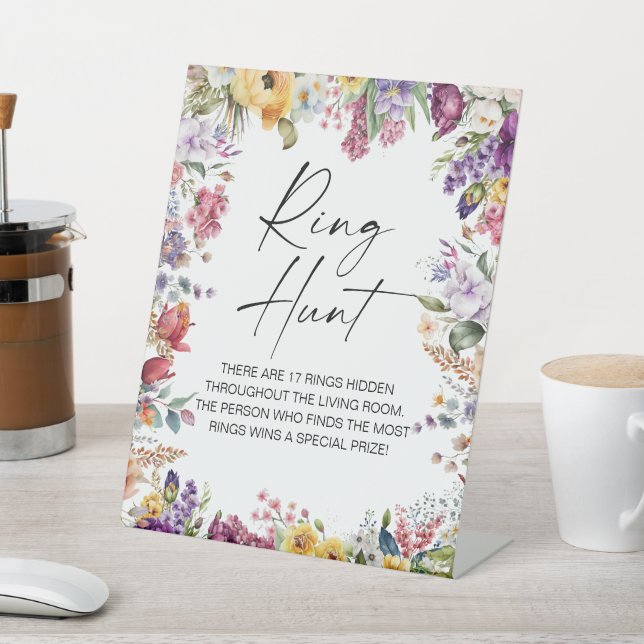 Expositor En L Ring Hunt Garden Flores Bridal Shower (In Situ)