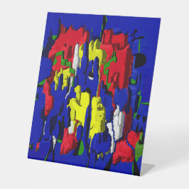 Expositor En L Risse im Blau, abstrakt