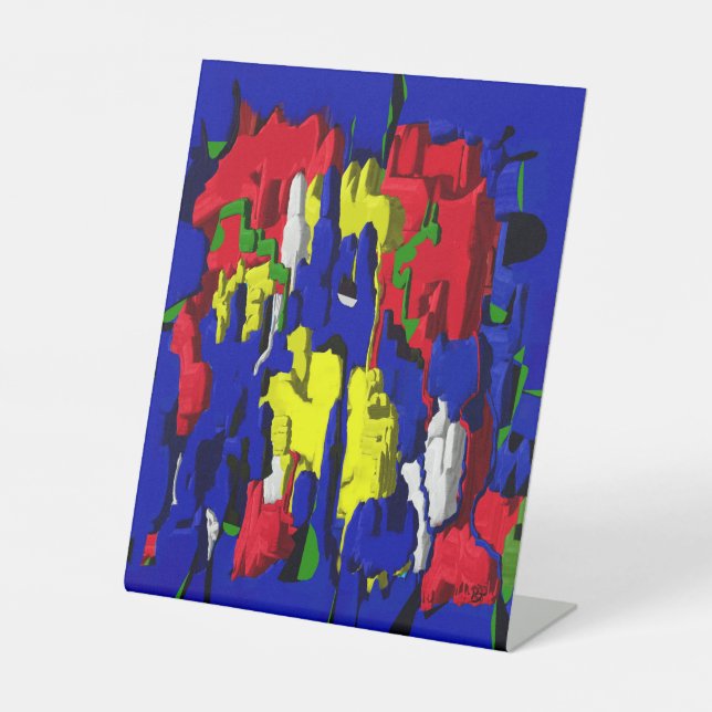 Expositor En L Risse im Blau, abstrakt (Anverso)