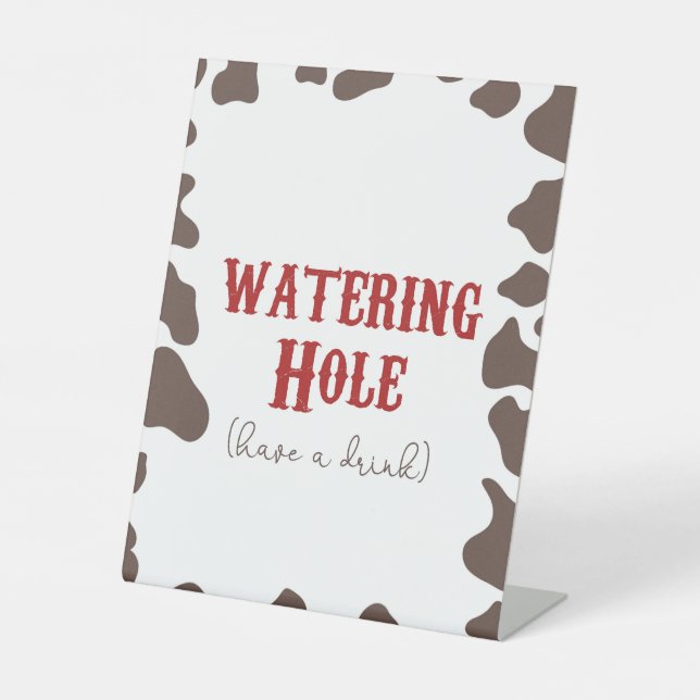 Expositor En L Rodeo de cowboy Fiesta de agujeros de agua occiden (Anverso)