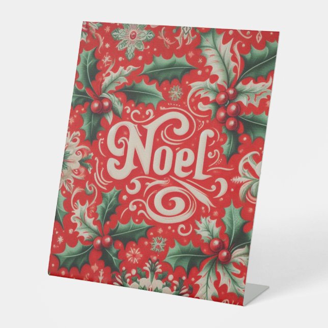 Expositor En L Rojo Noel y Verde (Anverso)