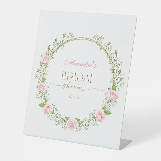 Expositor En L Romance Sonrojado: Rosas Rosadas y Respiración de  (Anverso)