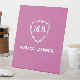 Expositor En L Romantic Custom initials monogram anniversary