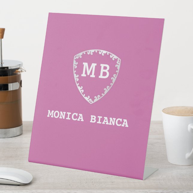 Expositor En L Romantic Custom initials monogram anniversary  (In Situ)