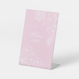 Expositor En L Romantic Wedding Peonies Blush Pink Signature
