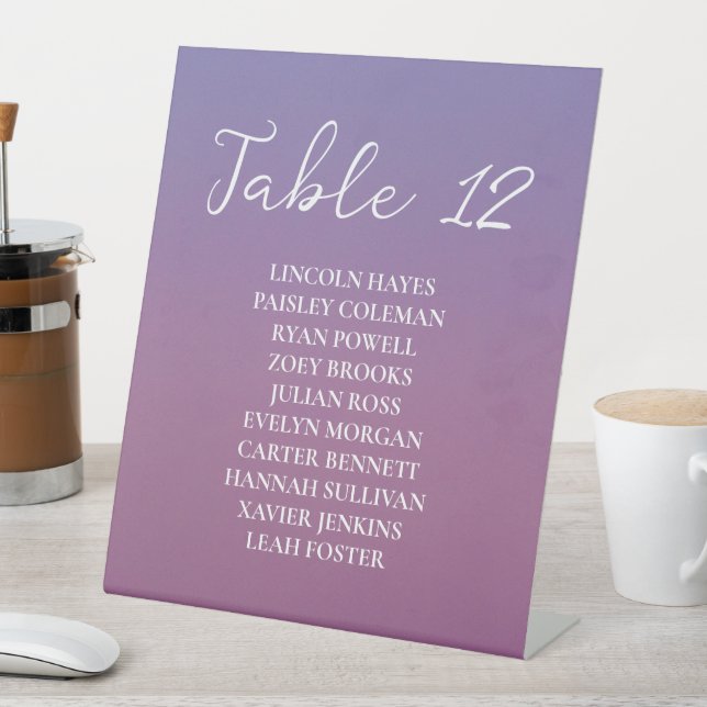 Expositor En L Romántico boda de montañas nevadas púrpura (In Situ)