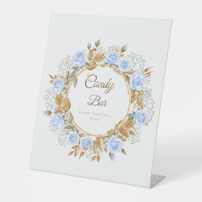 Expositor En L Rosa azul dorado (Anverso)