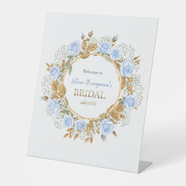 Expositor En L Rosa azul dorado (Anverso)