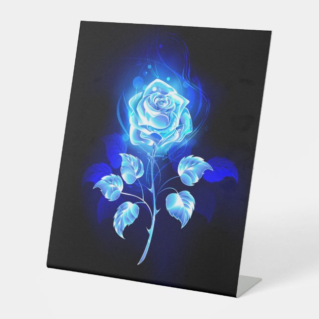 Expositor En L Rosa azul en llamas (Anverso)