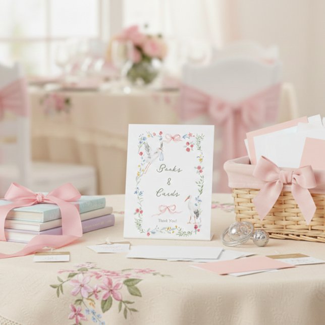 Expositor En L Rosa Heirloom & Cintas Stork Libros y Tarjetas (Subido por el creador)