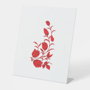 Expositor En L Rosa Madder, diseño floral de Thunderbird