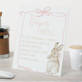 Expositor En L Rosa Peter el Conejo Beatriz Baby Diaper Raffle