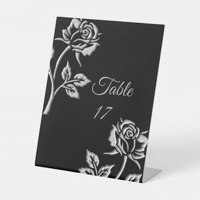 Expositor En L Rosa plateado simple (Anverso)