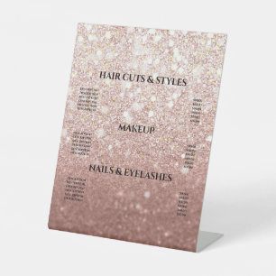 Expositor En L Rosa Purpurina de oro Rubor Hair Makeup Precio de 