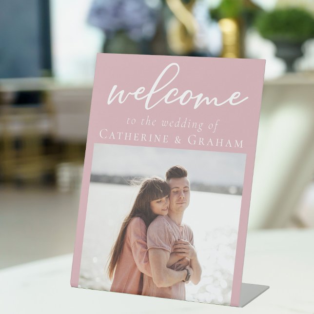 Expositor En L Rosa romántico Boda de fotografía de pareja rosa b (Subido por el creador)