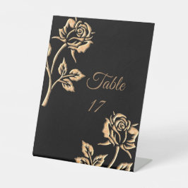 Expositor En L Rosa simple de oro