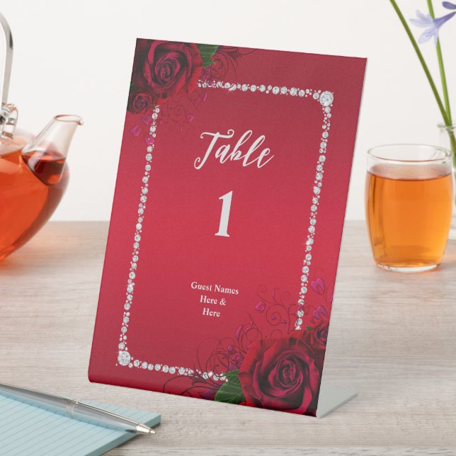 Expositor En L Rosas decorativos románticos Fiesta de cumpleaños (In Situ)