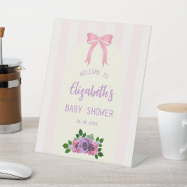 Expositor En L Rosas del jardín rosan Baby Shower