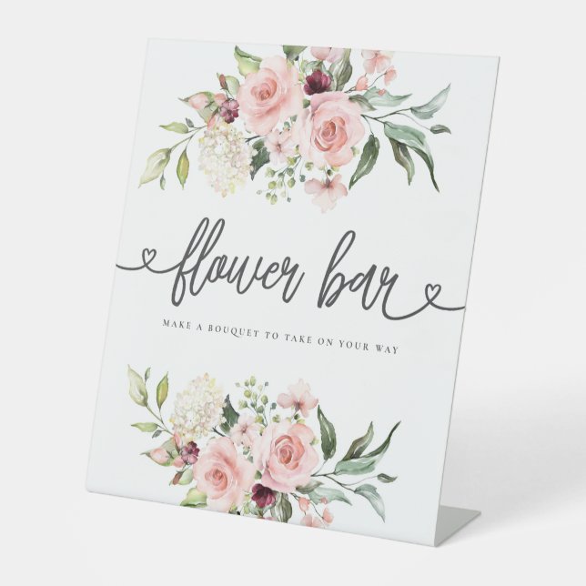 Expositor En L Roses rosas rosas nasales ducha de novia barra de  (Anverso)