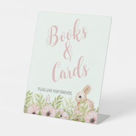 Expositor En L Rótulo Baby Shower Books & Cards