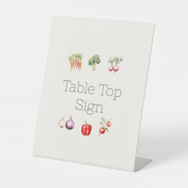 Expositor En L Rótulo Baby Shower de crecimiento local (Anverso)