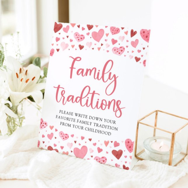 Expositor En L Rótulo Baby Shower de tradiciones familiares de co (Subido por el creador)