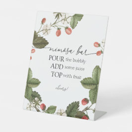 Expositor En L Rótulo Bar Strawberry Mimosa