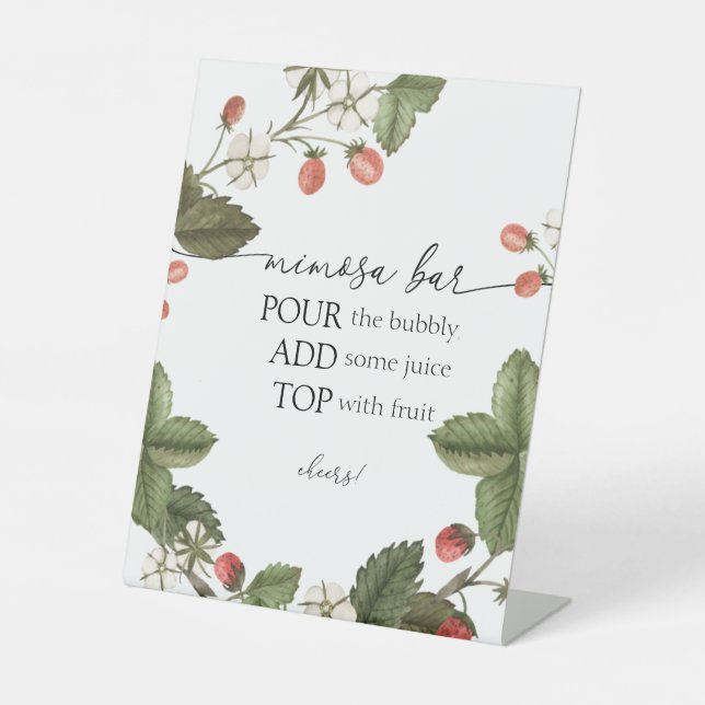 Expositor En L Rótulo Bar Strawberry Mimosa (Anverso)